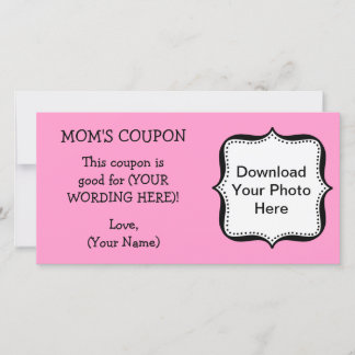 CUPÃO DE PRESENTE PERSONALIZADO PARA MÃE