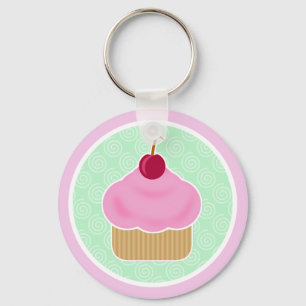 Cupcake Cherry Chaveiro