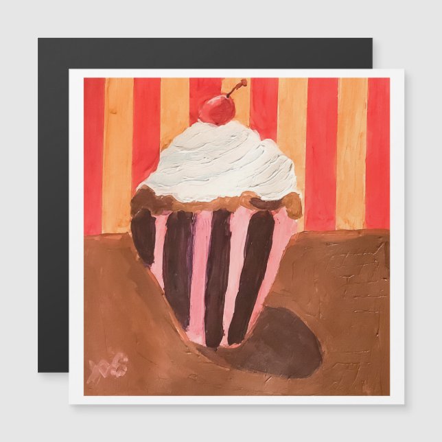 Cupcake com cobertura de baunilha (Frente/Verso)