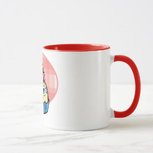 Cupcake da vaia da caneca de dois tons