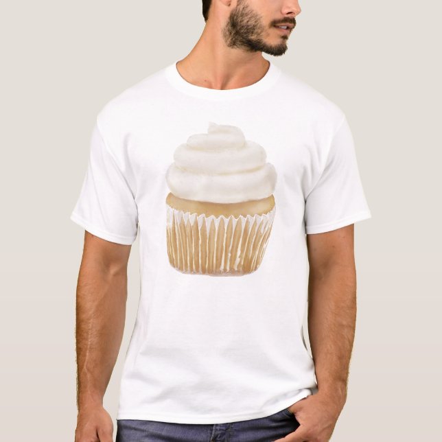 Cupcake de baunilha T-Shirt (Frente)