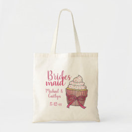 Cupcake de Casamento Rosa Bridesmaid Bolsa