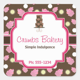 Cupcake de chocolate e autocolante de 3 camadas
