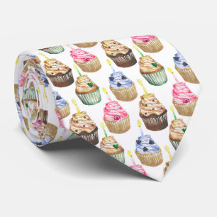 cupcake de compra doce e doce, gravata