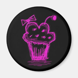 Cupcake de íman do Katieboy rosa