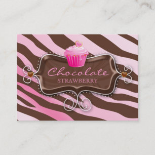 Cupcake do chocolate do certificado de presente da