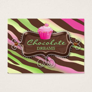 Cupcake do chocolate do certificado do cartão de