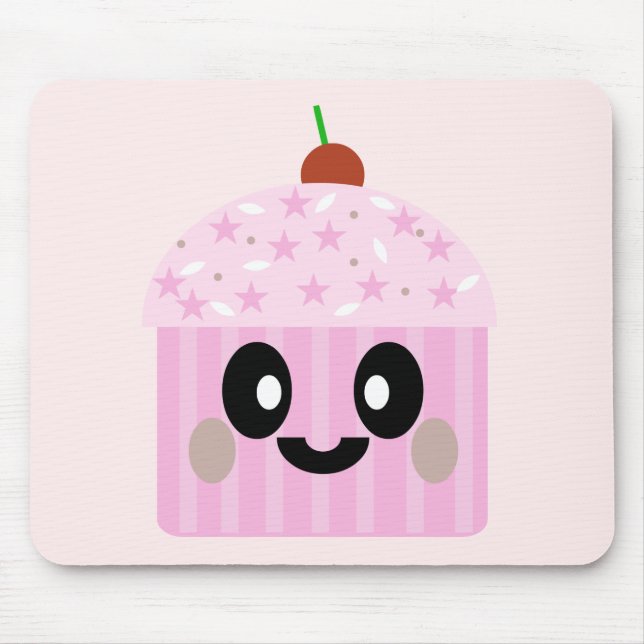 CUPCAKE KAWAII MOUSEPAD ROSA DELICIOSO!!! (Frente)