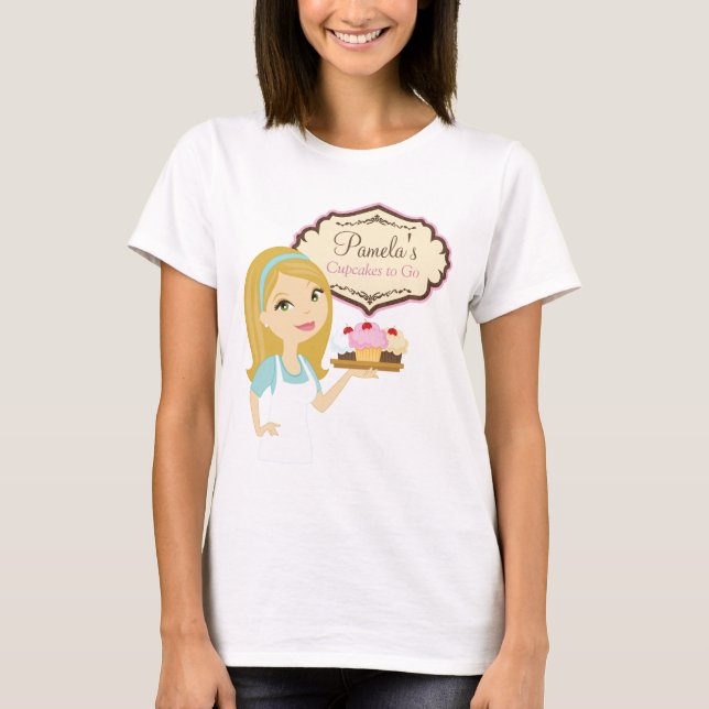 Cupcake Loura D12 T-Shirt Design 3 (Frente)