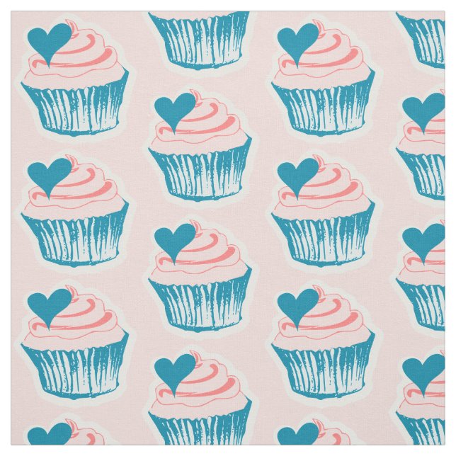 Cupcake Love tecido (Modelo)