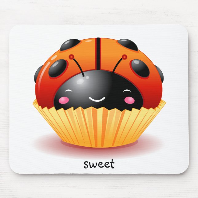 Cupcake Mousepad do joaninha (Frente)