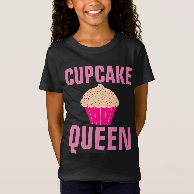 CUPCAKE QUEEN Girls T-Shirts (Frente)