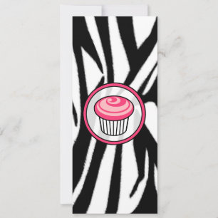 Cupcake Rosa - Anúncio fino - Impressão Zebra