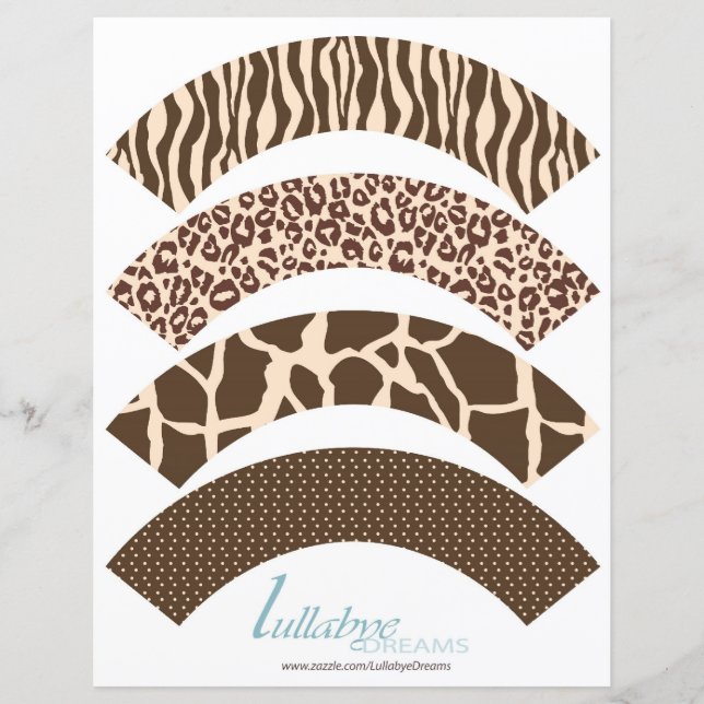 Cupcake Safari Boy Wrappers 2 (Frente)