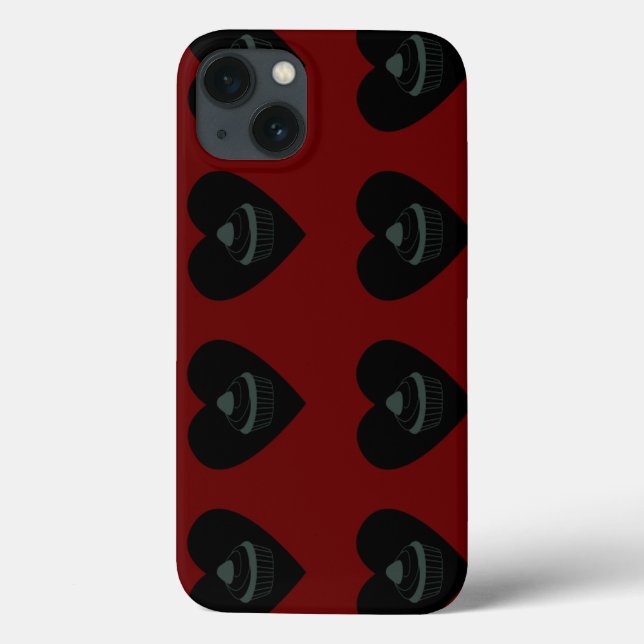 cupcake sangue vermelho preto (Verso)