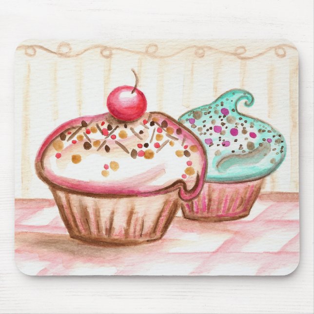 Cupcakes com o Mousepad Sprinkles (Frente)