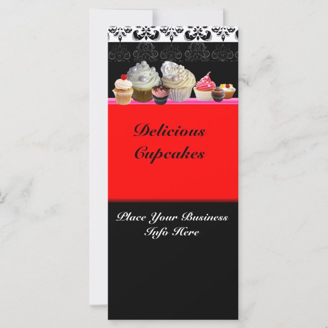 CUPCAKES DELICIOSOS COMPRO DE DESERTO,Vermelho Lar (Frente)