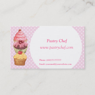 Cupcakes fazem pastéis Cartão de visita comercial