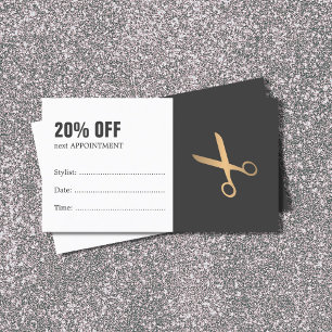 Cupom de nomeação de cabelo Dourado com Cinza míni