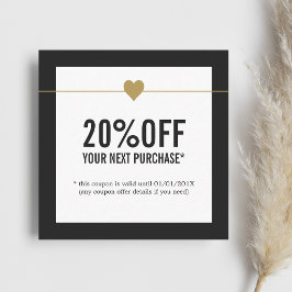 Cupom de Salão de Beleza Simples e Elegante