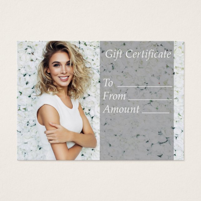 Cupom do Certificado de Oferta de Salão Branco (Frente)
