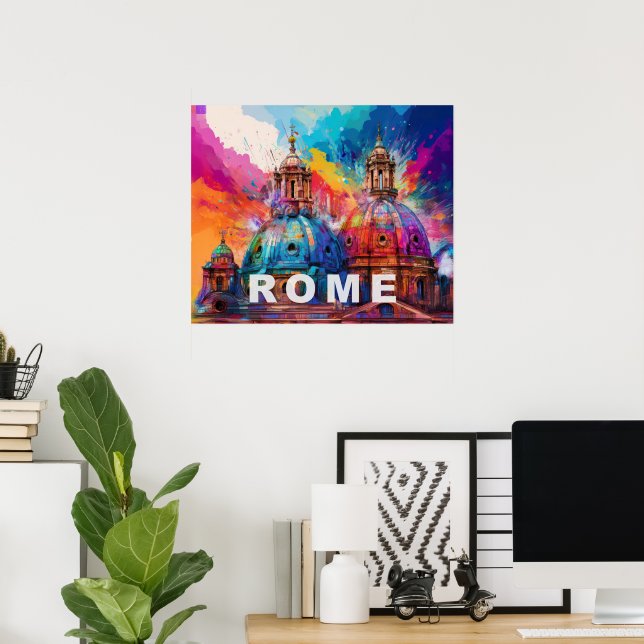 Cúpulas da Catedral de Roma - Impressão de Arte Ab (Escritório em casa)