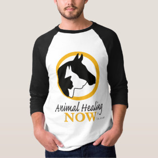 Cura de animais agora Capa Raglan T-Shirt 3/4 de h