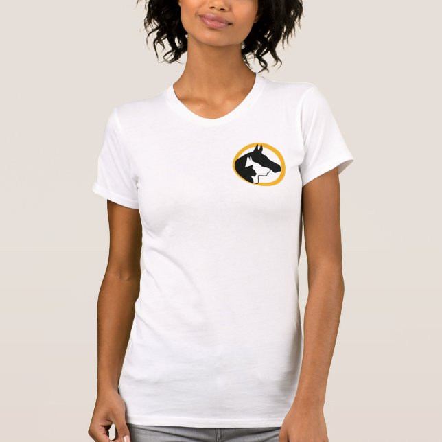Cura de animais agora T-Shirt feminina (Frente)