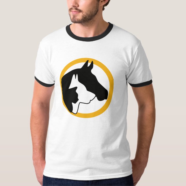 Cura de animais agora T-shirt masculina (Frente)
