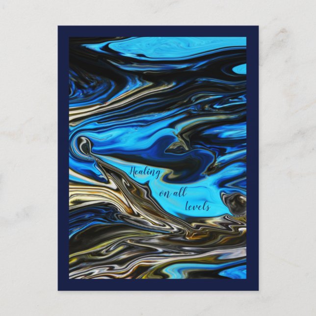 Cura em todos os níveis cartão postal marmorizado (Frente)