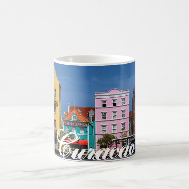 Curaçau no branco caneca branca clássica de 11 (Centro)