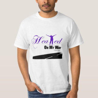 Curado meu t-shirt roxo/branco da maneira