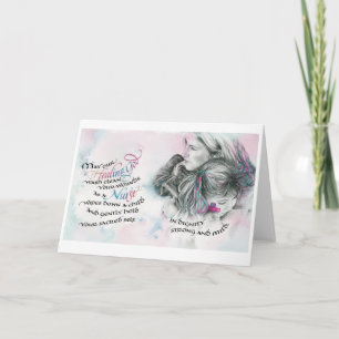 Curando Deus/Enfermeira, Cartão de Saudação Dobrad