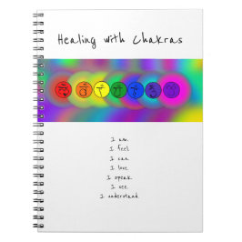 Curando-se com o caderno espiral Chakras