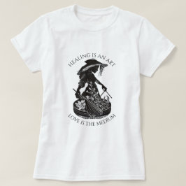 Curar é uma camisa de camisa de arte feminina | In