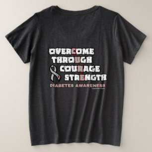 CURE... Diabetes Mais T-Shirt Tamanho