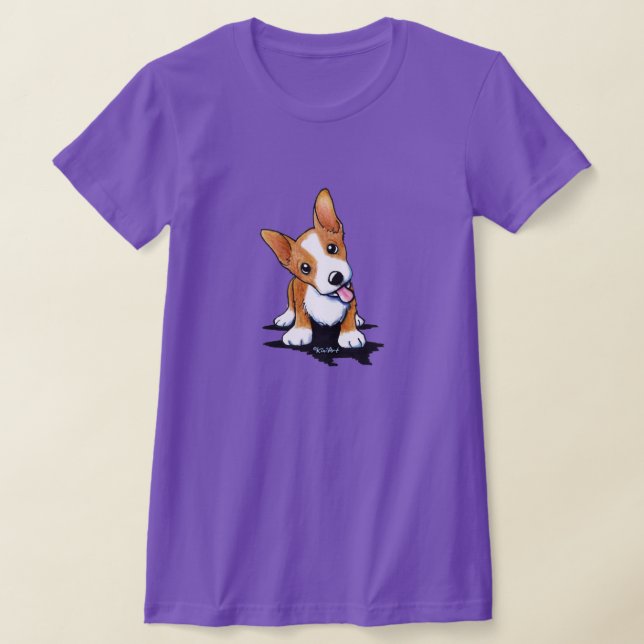 Curiosa Camiseta Corgi Puppy (Postura )