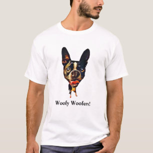 Curiosa camiseta masculina de Boston Terrier