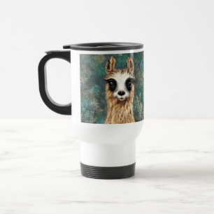 Curiosa Caneca de viagem Llama - Sorria