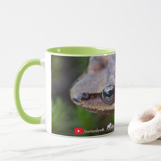 Curiosa caneca do sapo de Adirondack (Com Donut)