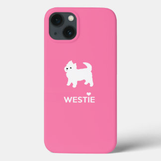 Curioso Terrier do oeste - Eu adoro Westies