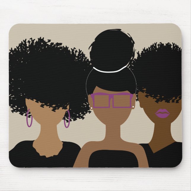Curly Girl Trio Mousepad (Frente)