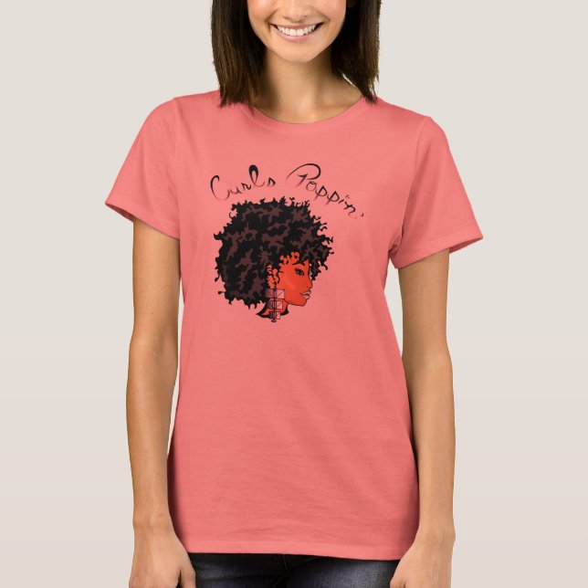 CURLZ "LIZA CURLS POPPIN" T-Shirt (Frente)