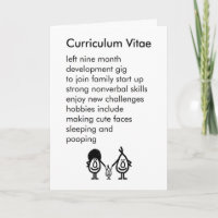 Currículo Vitae - um poema engraçado de anúncio de
