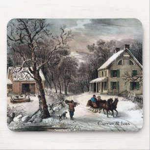 Currier & inverno americano Mousepad da herdade de