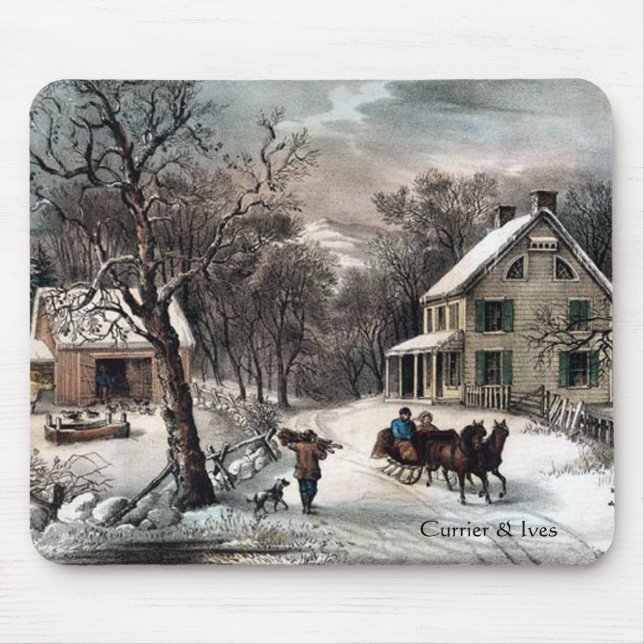 Currier & inverno americano Mousepad da herdade de (Frente)