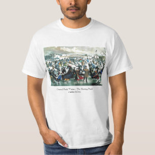 Currier & Ives - camisa - inverno do Central Park