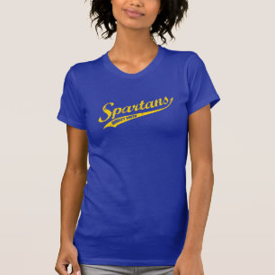CURSIVE sul do t-shirt de Spartans do roteiro de