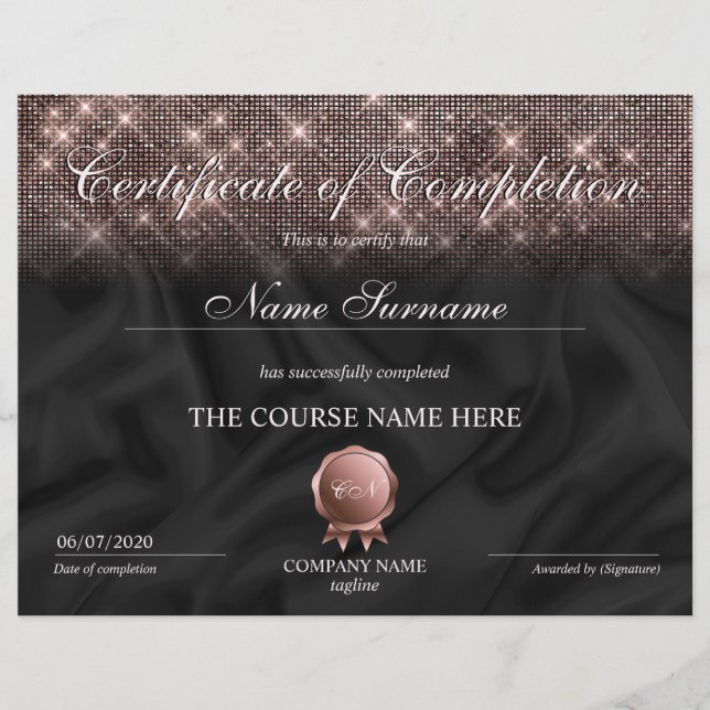 Curso de ativação do certificado de conclusão do P (Frente)