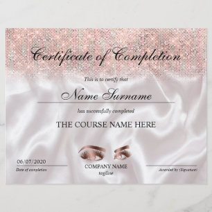 Curso de certificado de conclusão de Prêmios
